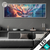 Led Glasbild Bunter Hirsch In Flammen Panorama Produktvorschau