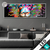 Led Glasbild Bunter Loewe Schwarz Panorama Produktvorschau