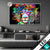 Led Glasbild Bunter Loewe Schwarz Querformat Produktvorschau