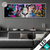Led Glasbild Bunter Tiger Schwarz Panorama Produktvorschau