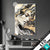 Led Glasbild Elegantes Gold Schwarzes Portraet Hochformat Produktvorschau