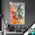 Led Glasbild Farbenexplosion Mit Eule Hochformat Produktvorschau