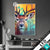 Led Glasbild Farbenfrohes Hirschportraet Hochformat Produktvorschau