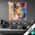 Led Glasbild Farbexplosion Portraet Lola Quadrat Produktvorschau