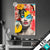 Led Glasbild Florales Frauenportraet Fiona Hochformat Produktvorschau
