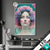 Led Glasbild Florales Frauenportraet Miona Hochformat Produktvorschau
