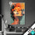 Led Glasbild Frau Mit Buntem Rauch Hochformat Produktvorschau