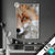 Led Glasbild Friedlicher Fuchs Und Blumen Hochformat Produktvorschau