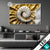 Led Glasbild Goldene Muschel Kunst Querformat Produktvorschau