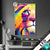 Led Glasbild Graffiti Loewe Hochformat Produktvorschau