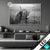 Led Glasbild Hochland Rind Schwarz Weiss No 2 Querformat Produktvorschau
