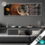 Led Glasbild Kaffee Mit Blattdekoration Panorama Produktvorschau