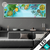 Led Glasbild Kraeuter Auf Blauem Holztisch Panorama Produktvorschau