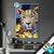 Led Glasbild Leopard Eleganz Trifft Farbe Hochformat Produktvorschau