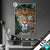 Led Glasbild Leopard Mit Blauen Augen Hochformat Produktvorschau