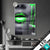 Led Glasbild Lippen Silber Gruen Hochformat Produktvorschau
