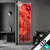 Led Glasbild Liquid Marmor Rot Schmal Produktvorschau