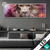 Led Glasbild Loewengesicht In Buntem Rauch Panorama Produktvorschau