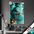 Led Glasbild Marmor Blueten In Tuerkis Gold Hochformat Produktvorschau