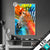 Led Glasbild Modernes Buntes Zebra Hochformat Produktvorschau