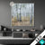 Led Glasbild Nebliger Morgen Im Birkenwald Quadrat Produktvorschau