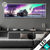 Led Glasbild Nordlichter Ueber Einem Holzhaus Panorama Produktvorschau