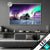 Led Glasbild Nordlichter Ueber Einem Holzhaus Querformat Produktvorschau
