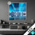 Led Glasbild Nordlichter Und Schneebedeckte Berge Quadrat Produktvorschau