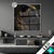Led Glasbild Panther Mit Goldenen Ornamenten Quadrat Produktvorschau