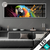 Led Glasbild Papagei Mit Bunten Farbspritzern Panorama Produktvorschau