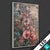 Led Glasbild Romantische Vintageblumen Hochformat Motivvorschau