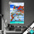 Led Glasbild Rote Blueten Und Tuerkisfarbenes Meer Hochformat Produktvorschau
