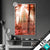 Led Glasbild Roter Herbstwald Hochformat Produktvorschau