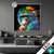 Led Glasbild Schimpanse In Bunten Farben Quadrat Produktvorschau