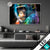 Led Glasbild Schimpanse In Bunten Farben Querformat Produktvorschau