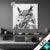 Led Glasbild Schwarz Weiss Eulenportrait Quadrat Produktvorschau