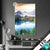 Led Glasbild Sonniger Tag Am Bergsee Hochformat Produktvorschau