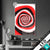 Led Glasbild Spirale In Rot Weiss Schwarz Hochformat Produktvorschau