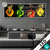 Led Glasbild Spritzer Von Paprika Beim Fallen Ins Wasser Panorama Produktvorschau
