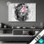 Led Glasbild Statue Mit Blume Grunge Stil Querformat Produktvorschau