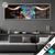 Led Glasbild Stier Mit Bunten Farben Panorama Produktvorschau