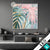 Led Glasbild Tropische Blaetter In Pastellfarben Quadrat Produktvorschau