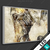 Led Glasbild Vintage Elefant Querformat Motivvorschau