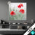 Led Glasbild Vintage Klatschmohn Quadrat Produktvorschau