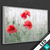 Led Glasbild Vintage Klatschmohn Querformat Motivvorschau