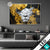 Led Glasbild Weisse Loewin Mit Goldblueten Querformat Produktvorschau