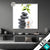Led Glasbild Weisse Orchidee Zensteine Quadrat Produktvorschau