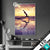 Led Glasbild Yoga Am Lila Strand Hochformat Produktvorschau