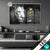 Led Glasbild Zwei Loewen Schwarz Weiss Querformat Produktvorschau