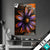 Textilrahmen Abstrakte Blume In Orange Lila Hochformat Produktvorschau